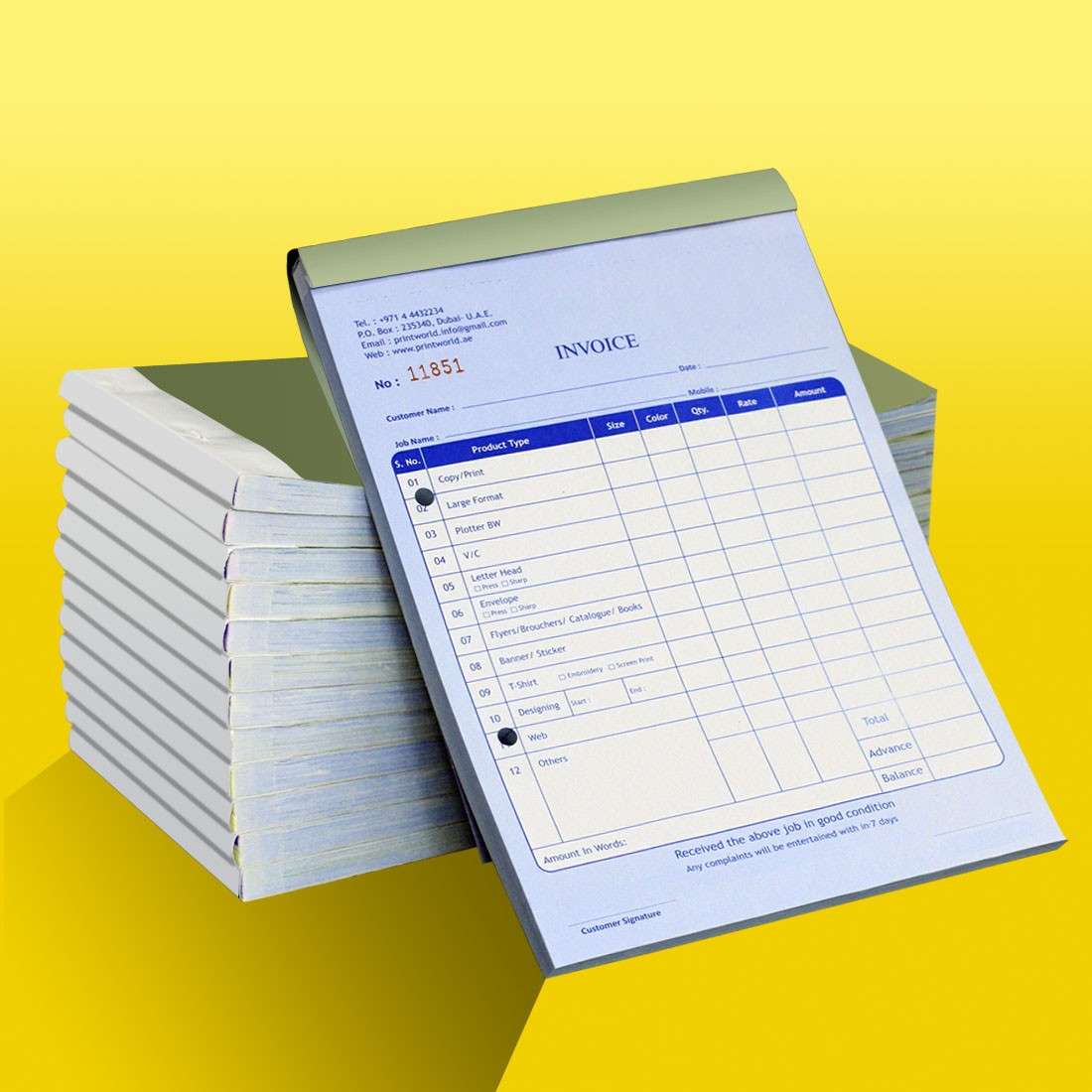 Invoice Books 1 Invoice Book Printing